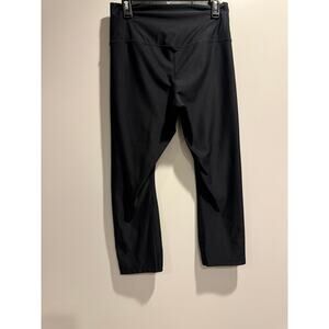 Nike Dri-FIT Black Cropped Leggings Women’s Large High Rise Workout